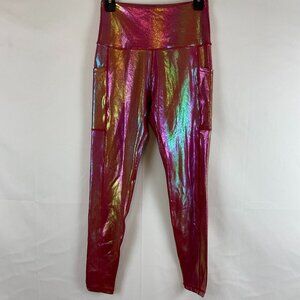 Love Her Leggings M Magenta Mermaid Shine